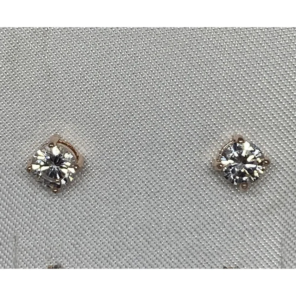 Guess A12066-21 Rose Gold-Tone 2-Pc Set Crystal Heart Earrings MSRP $25 G27